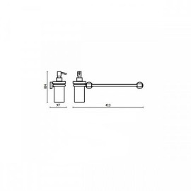 Дозатор BAGNO & ASSOCIATI Tratto TR23951 хром