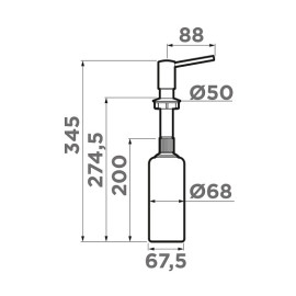 Дозатор OMOIKIRI OM-02-SL (4995072)