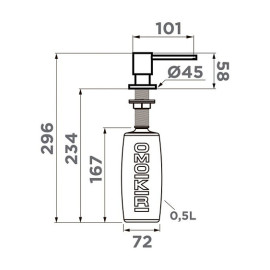 Дозатор OMOIKIRI OM-03-GR (4995046)