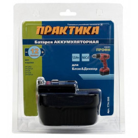 Аккумулятор ПРАКТИКА для b&d 12в 1,5ач, nicd блистер