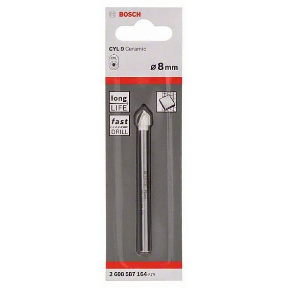 Сверло стекло кафель BOSCH cyl 9 ceramic 8мм