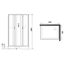 Душевая кабина NIAGARA NG-43285-14QBK