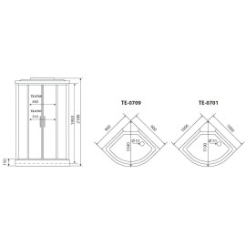 Душевая кабина TIMO Eco TE-0709