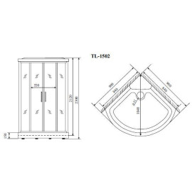 Душевая кабина TIMO Lux TL-1502