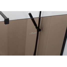 Душевая перегородка CEZARES Liberta-L-1-110-BR-Nero