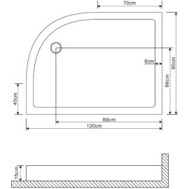 Поддон GROSSMAN GR-41210920L 120х90х15 см для GR-4121L