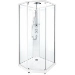 Душевая кабина IDO Showerama 10-5 Comfort 100х100 пятиугольная алюминий/прозрачное стекло (131.404.208.314)