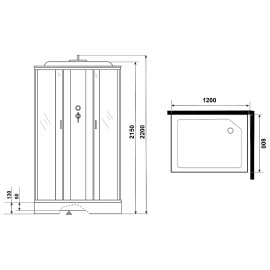 Душевая кабина NIAGARA NG-43285-14QG