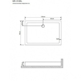Поддон GROSSMAN GR-31200920L 120х80х15 см для GR-3120L