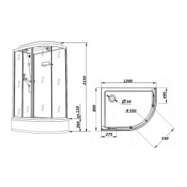 Душевая кабина Parly CM121L