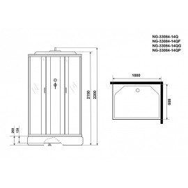 Душевая кабина NIAGARA NG-33084-14QF