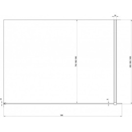 Душевая перегородка RAVAK ST Walk-In Wall GW9W70C00Z1 блестящий + транспарент