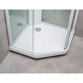 Душевая кабина IDO Showerama 10-5 Comfort 100х100 пятиугольная белый/прозрачное стекло (131.404.207.313)