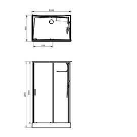 Душевая кабина AQUANET Passion EVO 120L WHITE 00281973