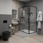 Душевое ограждение NIAGARA NG-0200-08 BLACK