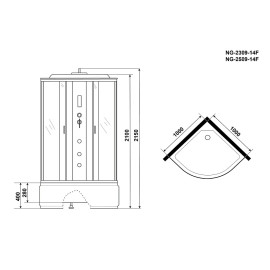 Душевая кабина NIAGARA NG-2509-14F