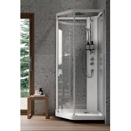 Душевая кабина IDO Showerama 10-5 Comfort 100х100 пятиугольная белый/прозрачное стекло (131.404.207.313)