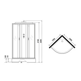 Душевая кабина NIAGARA NG-6702-14G