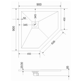 Экран для поддона GROSSMAN GR-S29090D Strong