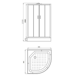 Душевая кабина PARLY EC831