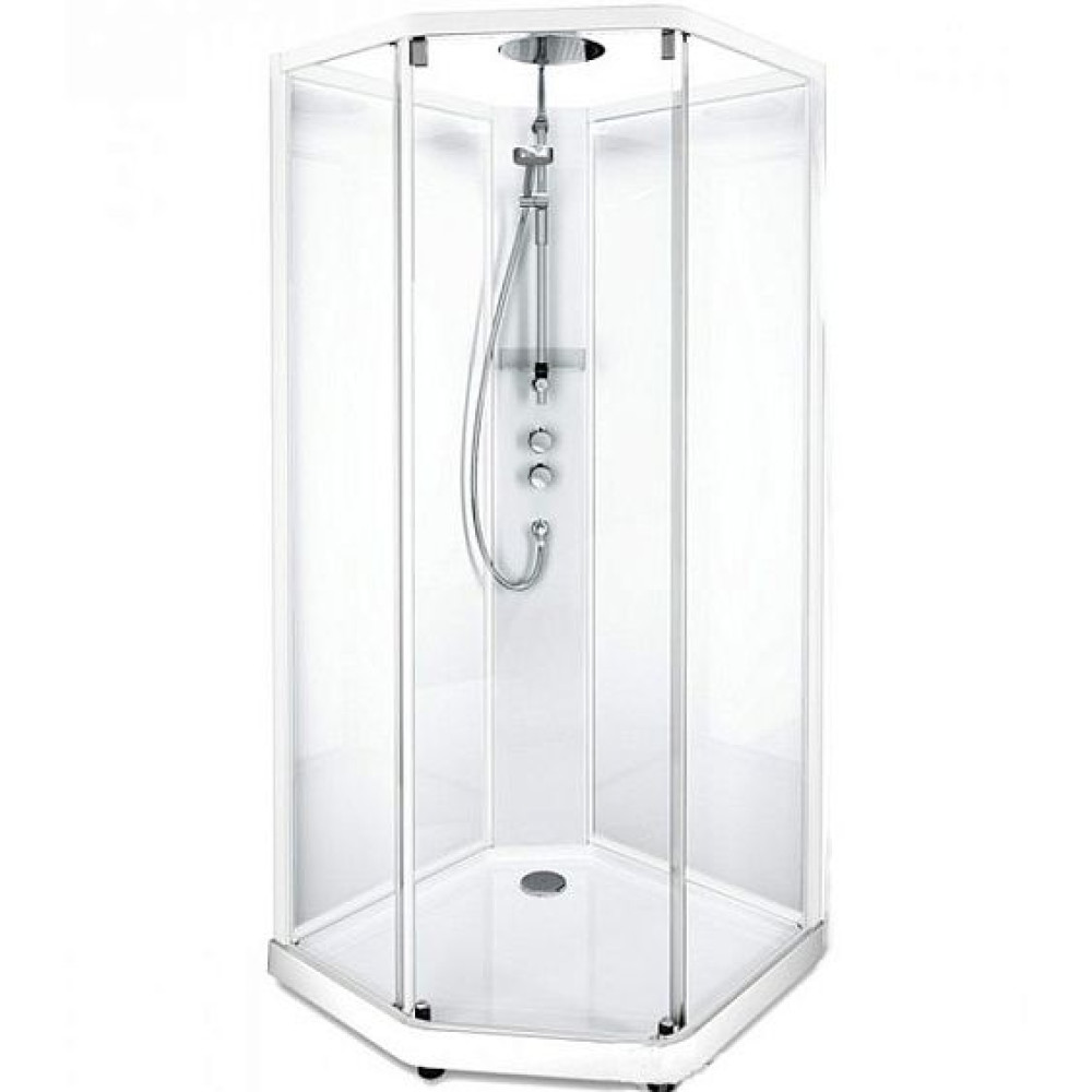 Душевая кабина IDO Showerama 10-5 Comfort 90х90 белый/прозрачное стекло (131.401.201.301)