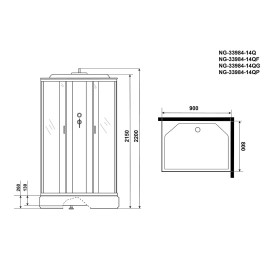 Душевая кабина NIAGARA NG-33984-14Q