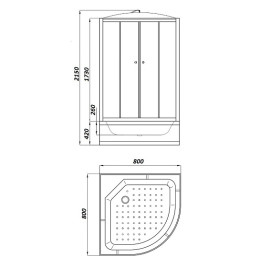 Душевая кабина PARLY EF821