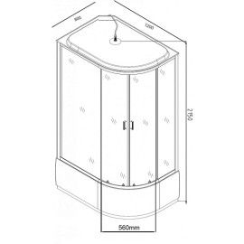 Душевая кабина AQUANET SC-1200Q-L 00243331