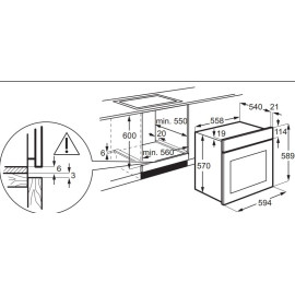 Духовой шкаф ELECTROLUX EOF3H40BK