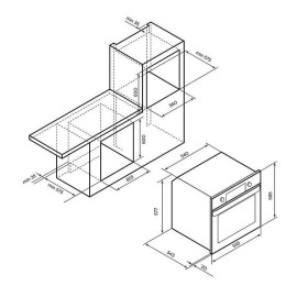 Духовой шкаф LEX EDP 610 GR Wide Series
