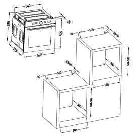 Духовой шкаф LEX EDM 1002 ONE BL