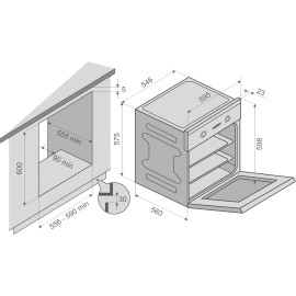 Духовой шкаф KONIGIN Sage 60 WH E8