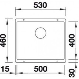 Кухонная мойка BLANCO SUBLINE 500-U SILGRANIT 523434 алюметаллик