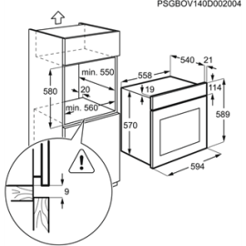 Духовой шкаф ELECTROLUX eob 53410 ax