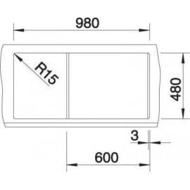Кухонная мойка Blanco Metra 6S бетон гранит 525313