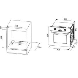Духовой шкаф Maunfeld CEOK 656 W