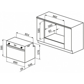 Духовой шкаф KORTING OKB 7809 CSGW PRO