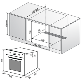 Духовой шкаф RAINFORD RBO-2617 White