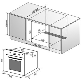 Духовой шкаф RAINFORD RBO-3616R White