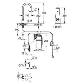 Смеситель GROHE grohe blue pure хром 31301000