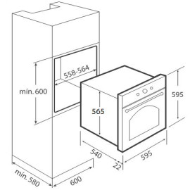 Духовой шкаф TEKA HR 650 AG B стеклянный графит/бронза 41562113