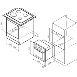Духовой шкаф Bompani Forno Push&Pull нержавеющая сталь