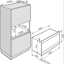 Духовой шкаф MIELE h 5981 bp (ice) алюминий