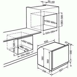 Духовой шкаф SMEG SF6922XPZE1