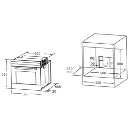 Духовой шкаф AKPO PEA 7009SED04 WH
