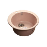 Кухонная мойка GRANFEST RONDO R-480 светло-розовый