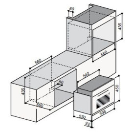 Духовой шкаф ILVE 645-CE3 графит