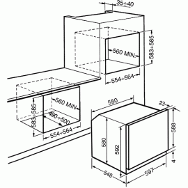 Духовой шкаф Smeg SF 6101 VB