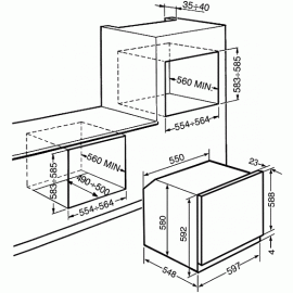Духовой шкаф SMEG SF6922NPZE