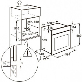 Духовой шкаф ZANUSSI zob 21301 lr